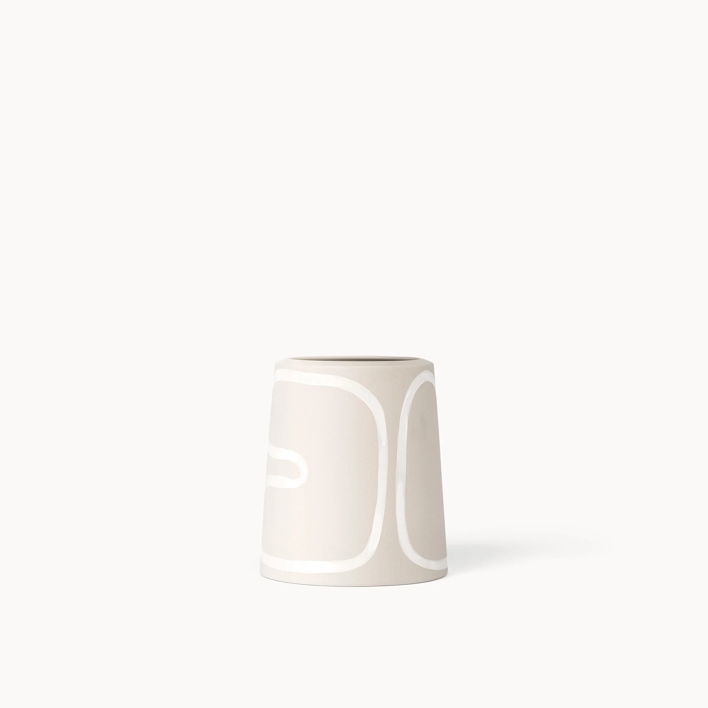 Sand Outline Pillar Vase — Franca NYC